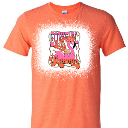 Cowgirl Summer Bleach Tshirt