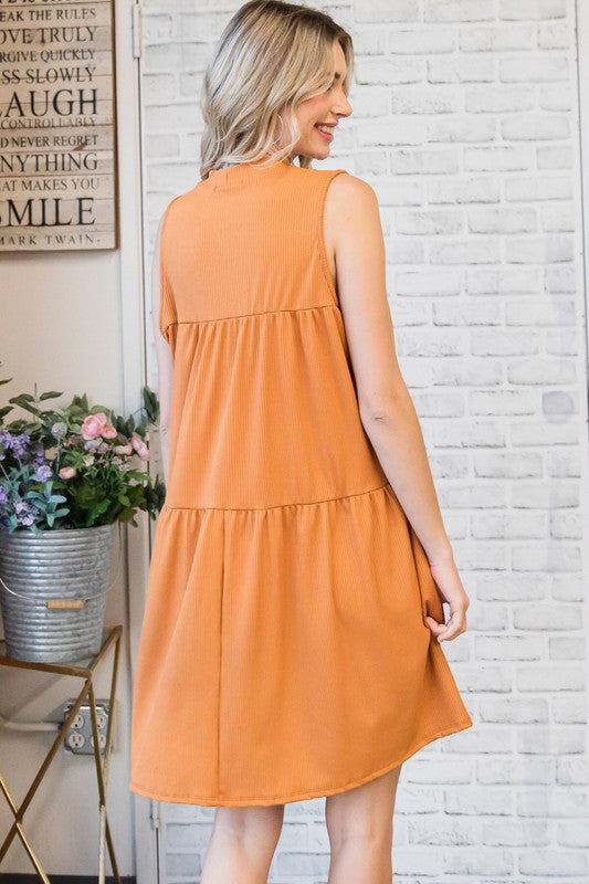 Sleeveless Tiered Dress