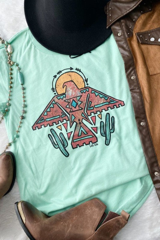 Aztec bird t-shirt 