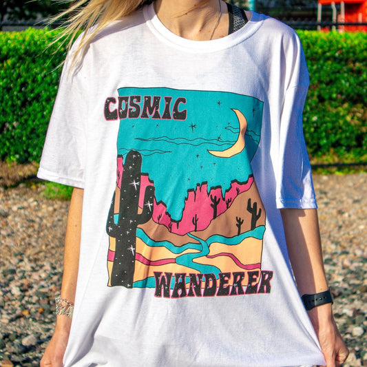 Cosmic Wanderer Oversized Tee